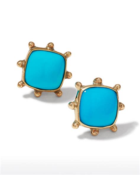 Dina Mackney Sleeping Beauty Turquoise Pinwheel Earrings Neiman Marcus
