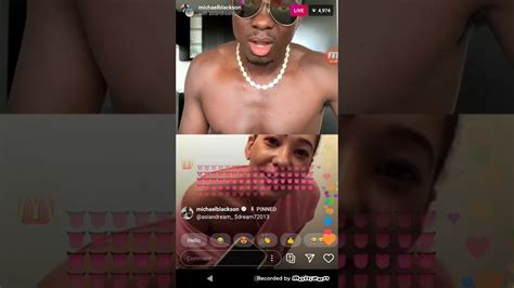 asiandream twerking and ass clapping on michael blackson s ig live youtube