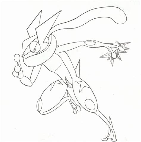 Ash Greninja Coloring Pages Coloring Home