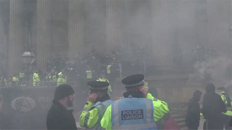 Arrests After North West Infidels And Anti Fascist Groups Clash Bbc News