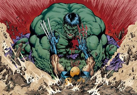 Hulk Smash Wolverine Wolverine Marvel Art Hulk Marvel Marvel Vs Dc