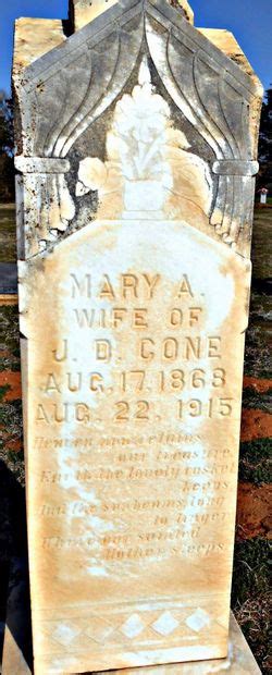 Mary Ada Dowdy Cone 1868 1915 Find A Grave äreminne