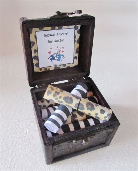 Sexual Favor Scroll Box 12 Sexual Favors In A Wood Box Etsy