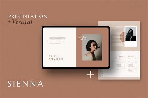 Sienna Presentation Bundle Beautiful Dual Version Template For Professional Presentations Etsy
