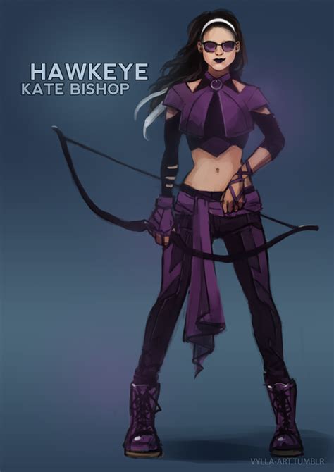 Fanart Kate Bishop Young Avengers Hawkeye Redesign By Vylla Young