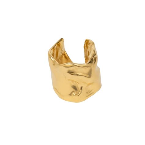 Golden Clemence Ring Lavani Jewels Wolf And Badger