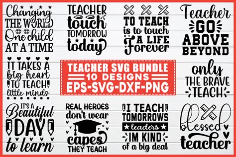 Teacher Svg Bundle Graphic By Smart Design · Creative Fabrica