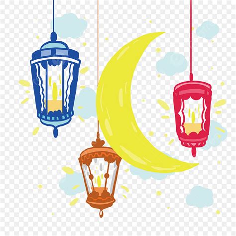 Crescent Clipart Hd Png Hand Drawn Crescent Chandelier Ramadan