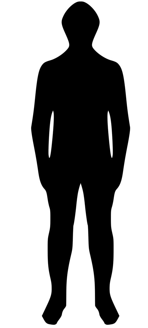Human Body Outlinepng Png Vibrant Colors
