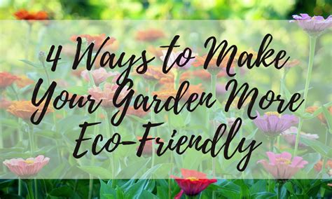 4 Ways To Make Your Garden More Eco Friendly Youth In Food Systems