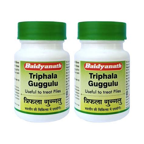 Buy Baidyanath Triphala Guggulu Detoxify The Body Pack Of 2 Online