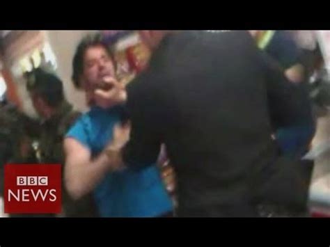 Protesters Hit In Turkey PM Mine Visit BBC News YouTube
