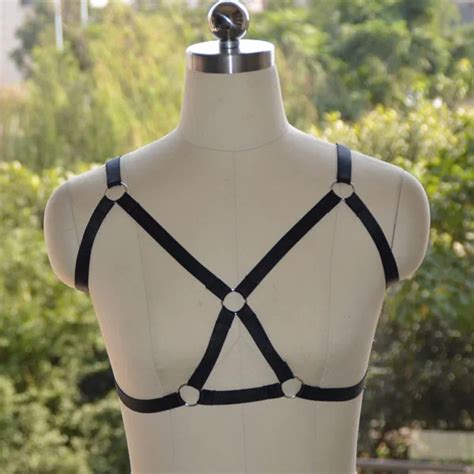 Womens Fashion Sexy Fetish Lingerie Black Elastic Harness Sexy Lingerie Erotic Clothing