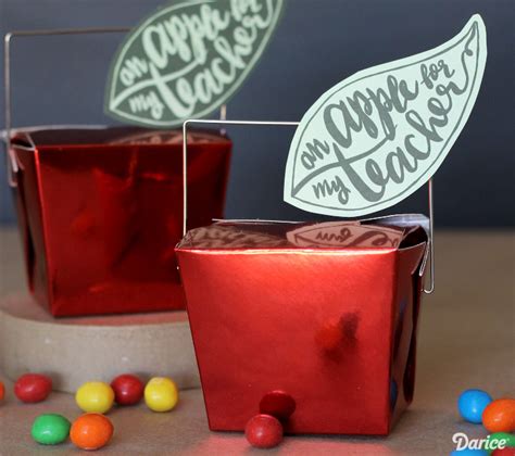 We've got everything from flower pots to footprint art. DIY Teacher Gifts: Apple Gift Boxes With Printable - Darice