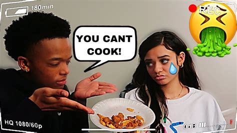 telling my girlfriend her cooking is disgusting to see her reaction she cried youtube