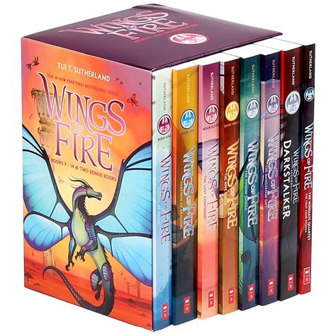 Wings Of Fire Series 9 14 Boxed Set 2 Bonus Books By Tui Sutherland