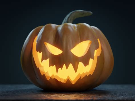Halloween Pumpkin Jack O Lantern 3d Model