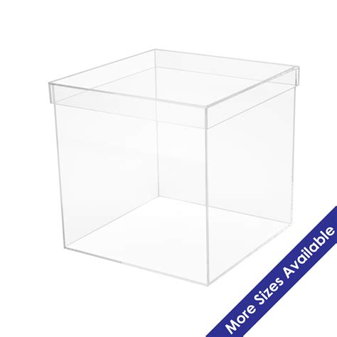 Acrylic 5 Sided Box W Shoebox Lid Buy Acrylic Displays Shop