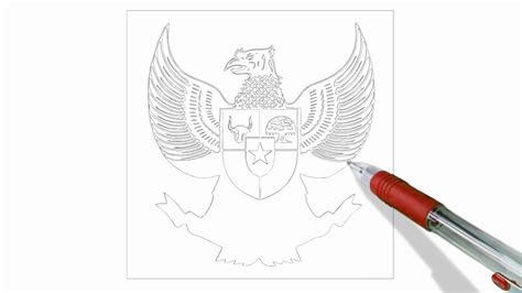 Pancasila Sketsa Gambar Burung Garuda Yang Mudah Crimealirik Page
