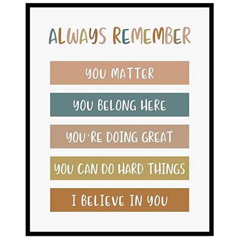 Buy Always Remember You Matter Boho Classroom Decor Motivational Poster Welcome To Classroom