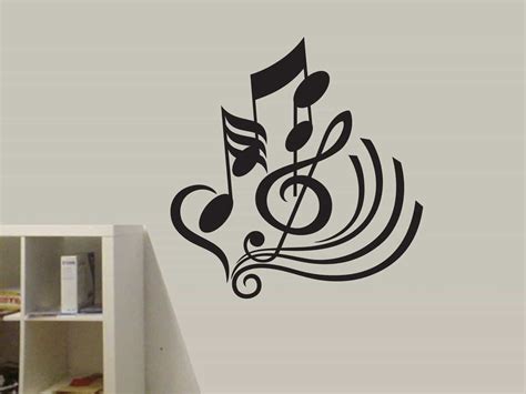 Musical Notes Wall Art Decal Sticker