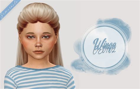 Simiracle Wings Oe0102 Hair Retextured Toddler Hair Sims 4 Sims