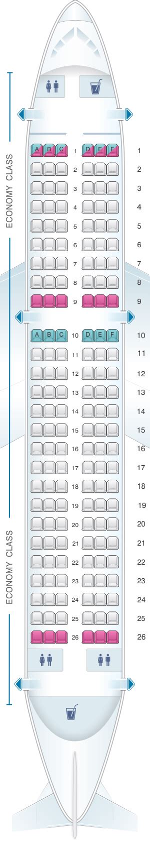 Seat Map Easyjet Airbus A319