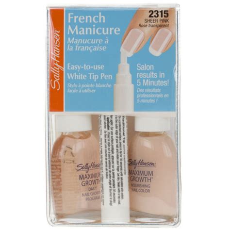 sally hansen 5 minute french manicure kit free shipping lookfantastic