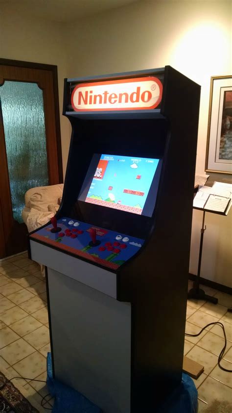 Diy Mario Themed Retropie Arcade Retropie Arcade Arcade Cabinet