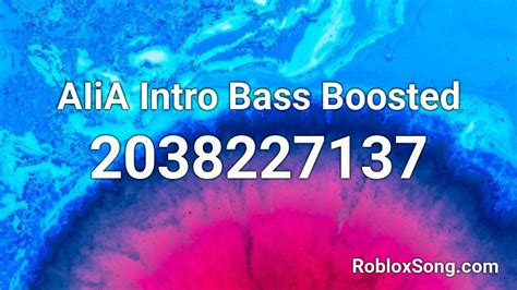 Ali A Bass Boosted Roblox ID The Ultimate Guide To Finding And Using