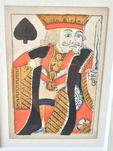 Playing cards first appeared in china as early as the 9th century. English 18th Century Playing Cards For Sale at 1stdibs