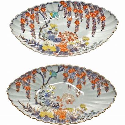 Antique Japanese Koransha Dishes Porcelain Pair Rare