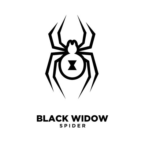 Black Widow Outline Spider Logo Icon Design 2373415 Vector Art At Vecteezy