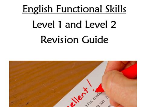 Functional Skills English Revision Guide For Level 1 And Level 2