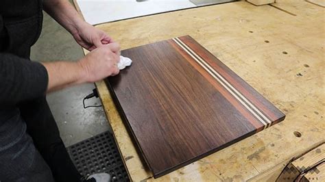 Applying Finish To Cutting Board Iv Mwa Woodworks