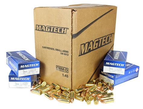 Magtech 9mm 115gr Fmj Case 20 X 50rd Boxes 1000rds Total Range Usa