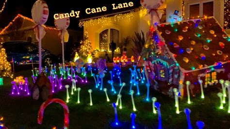 Artistic Christmas Lights Candy Cane Lane Torrance California 2019