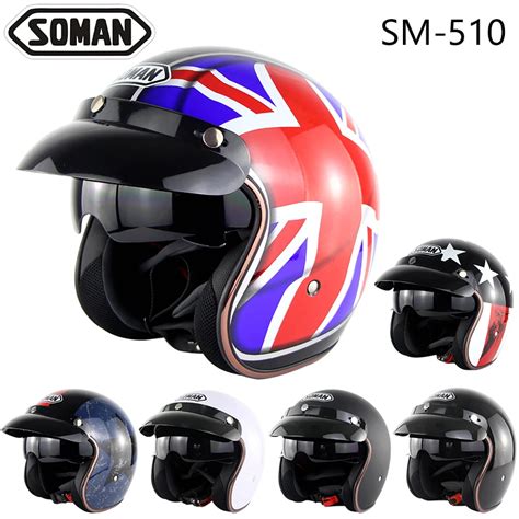 Chopper Style Motorcycle Helmet With Sun Viosr Motobike Harley Helmets