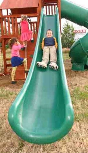 14 Ft Super Straight Slide For 7 Foot Deck Height Wooden Playscapes