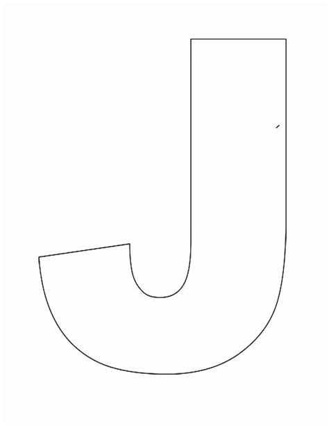 Free Printable Letter J Template

