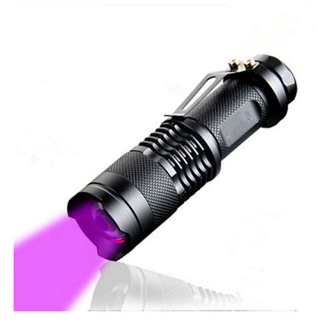 New Ultraviolet Cree Uv Led Flashlight 3w Purple Light Uv 385nm Or