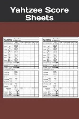 YAHTZEE SCORE SHEETS Yahtzee Score Record Yahtzee Score Pads Yahtzee Gam EUR