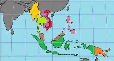 Gambar Peta Buta Asia Tenggara Blog Gambar Wilayah Indonesia Di Rebanas