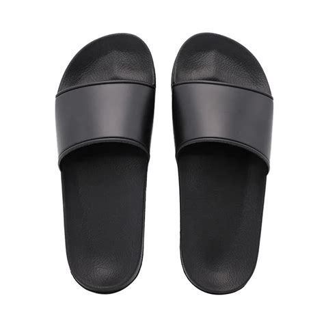 High Quality Black Slides Footwear Sandal Indoor Chinese Custom