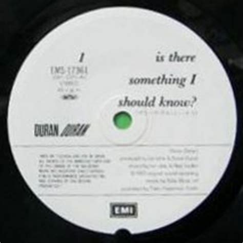 Directed by russell mulcahy.stream duran duran's. Is There Something I Should Know? - Japan: EMS-17361 ...