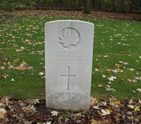 The Adegem Canadian War Cemetery R W Graves