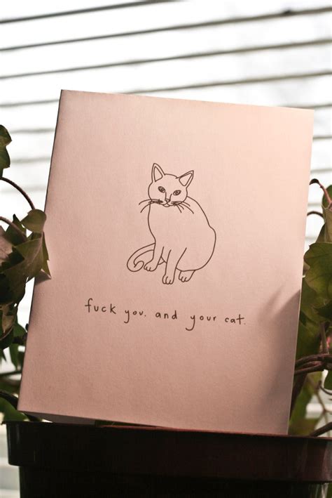 Printable Greeting Card Your Cat Etsy