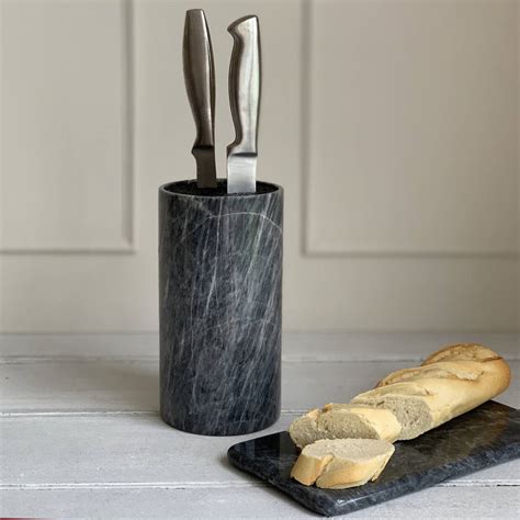 Marble Knife Block By Marbletree