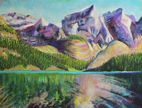 Moraine Lake Painting By Polly Castor Fine Art America
