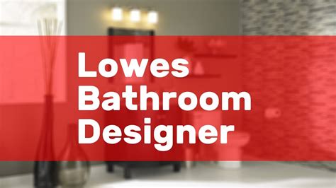 Designed specifically for trade professionals in north america, it combines product research and coordination, while confirming code compliance. Lowes Bathroom Designer - YouTube